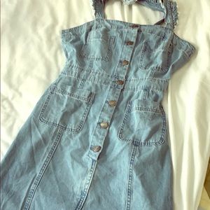Denim Overall Dress